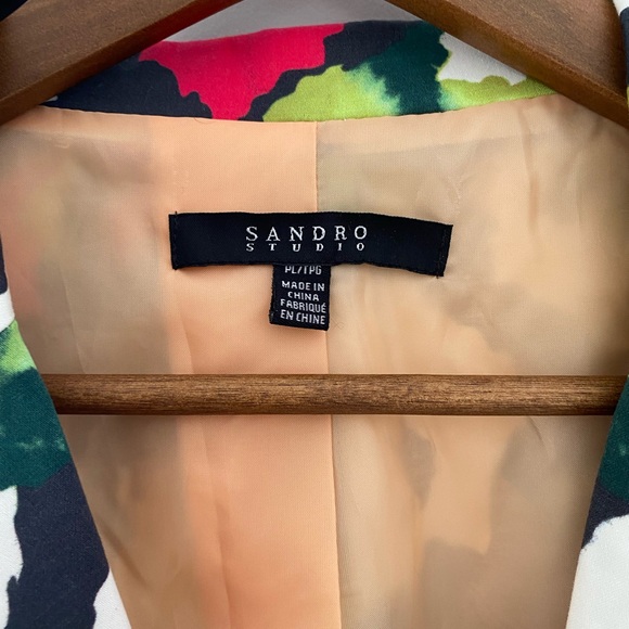 Sandro Vibrant Floral Blazer - Picture 4 of 4